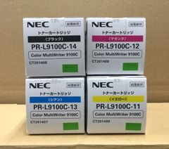 NEC　純正トナーカートリッジ　PR-L9100C-11/12/13/14　4色４台