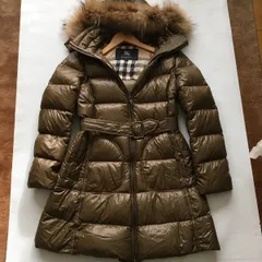 BURBERRY LONDON ロングダウンコート 専用バーバリーロンドン ダウンコート ファーフード着脱可能 38