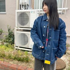 _.nA 12.0オンス デニム ルーズフィット カバーオール ジャケット　XLサイズ