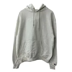 Champion 無地スウェット パーカー M ホワイト チャンピオン フーディー プルオーバー ポケット シンプル 古着卸 アメリカ仕入 a709-5576