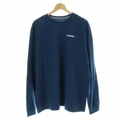 パタゴニア Patagonia メンズロングスリーブP-6ロゴレスポンシビリティーカ Tシャツ カットソー 長袖 L 紺 ネイビー /AT ■OS