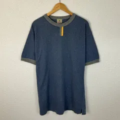 Goodwear グッドウェア リンガーTシャツ ブルー Mサイズ メンズ 古着 ヴィンテージ アメカジ