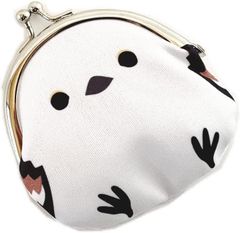シマエナガ　がま口財布  ・小物入れ