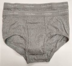 【Lサイズ】Calvin Klein(カルバンクライン)   コットン100％ ブリーフ グレイ 2枚セット メンズブリーフパンツ 男性下着 NB3999