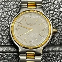 LONGINES Conquest 腕時計 イエロー　タイガース？　ジャンク ロンジン LONGINES ジャンク品 腕時計 ウォッチ 自動巻き ロゴ