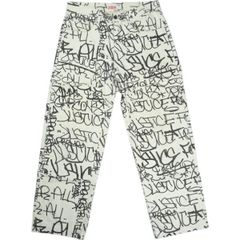 Size【W30】 SUPREME シュプリーム ×COMME des GARCONS SHIRT コムデギャルソン 18AW Canvas Painter Pant White パンツ 白黒 【中古品-良い】 20822293