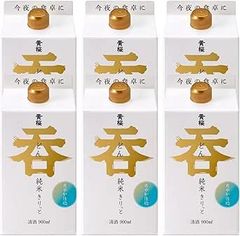 【激安在庫処分!!※訳あり ※商品の説明をご確認ください】黄桜 呑 純米きりっと 日本酒 パック 900ml×6本 4901410068122