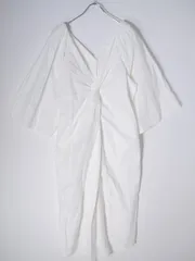 CASA FLINEカーサフライン バックツイストシャツドレス ワンピース【フリー】【LOPA67397】