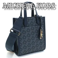 マイケルコース MICHAEL KORS GIGI ハンドバッグ ブランド　モノグラムキャンバス ロゴ 32H3G3GC4V　444 ADMRL-PLBLUE ネイビー系 bag-01