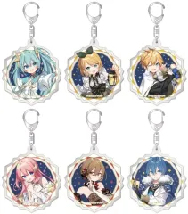 【中古】キーホルダー 全6種セット 「初音ミク Xmas SHOP 2023 トレーディング ラメ入りアクリルキーホルダー」