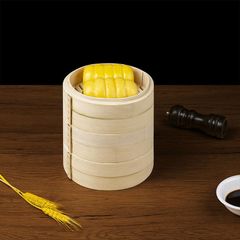 竹中華セイロ　3層 16.5cm~26cmせいろ 蒸し器 中華せいろ 竹 蒸篭 蒸し かご 調理器具 蒸籠 3層 蒸篭せいろ 小籠包 便利グッズ 蒸し料理 小籠包 焼売 肉まん