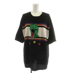 サンローラン パリ SAINT LAURENT PARIS 17SS T-Rex Graphic Cotton Tシャツ カットソー 半袖 恐竜 星 コットン S 黒 ブラック /AN19のサムネイル
