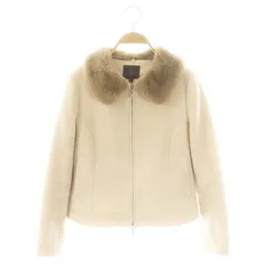トッカ TOCCA SEVENTEEN SHORT コート アウター ショート ファー ウール 0 ライトベージュ モカ /DO ■OSのサムネイル