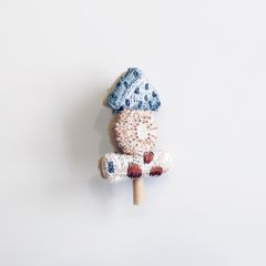 【LM / エルム】ブローチ おでん  /  立体刺繍アクセサリー ちくわ こんにゃく 大根