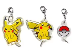 【中古】雑貨 ピカチュウ(立ち)＆ピカチュウ(座り)＆モンスターボール アクリル3連キーホルダー 「Switchソフト ポケットモンスター ブリリアントダイヤモンド」 au PAY マーケット ダイレクトストア購入特典