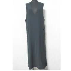 美品 23AW BEAUTY&YOUTH ビューティー＆ユース アローズ ダブルクロスジャンパースカート 2WAY ワンピース 1626-699-4372 M ダークグレー レディース 古着 中古 USED