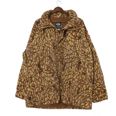 80年代 USA製 Columbia コロンビア GORE-TEX マウンテンパーカー アウトドア 迷彩 ブラウン (メンズ XL) 中古 古着 A2886