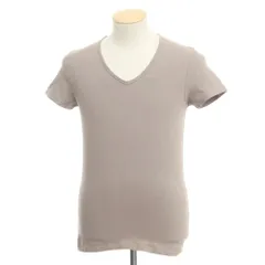 【中古】ウザリス USUALIS コットン 半袖 Vネック Tシャツ アッシュブラウン系【サイズS】【メンズ】