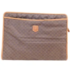 【中古】セリーヌ クラッチバッグ セカンドバッグ DM92 レザー×PVC マカダム柄 CELINE ヴィンテージ