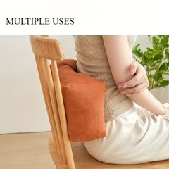腰枕 100%ポリエステル 学生 会社員 背もたれ クッション オフィス 椅子用クッション 腰痛予防 勉強 仕事 赤 黄 白 青 緑