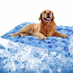 【人気商品】防水 冷却マット 人猫犬用ひんやりマット 夏用 ペット 暑さ対策 新型涼感冷感マット ひんやりマット 充填ポリマー冷却ジェル 健康と安全(M YOUSHYペット 50*60cm)