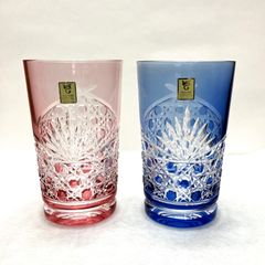 ◇伝統工芸◇江戸切子◇クリスタルガラス ペア ☆現代の名工☆南端久司