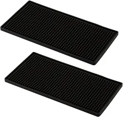 ENN LLC バーマット カウンター PVC 30cmx15cm 2枚組( 黒,  30cmx15cm)のサムネイル