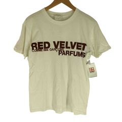 コムデギャルソン COMME des GARCONS 95AW 初期タグ PARFUMS RED VELVET S/S Tシャツ フロッキープリント メンズ 表記無 のサムネイル