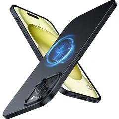 TORRAS iPhone15 ケース 極薄軽量 マグネット内蔵 マグセーフ対応 Originfit-Mag ブラック