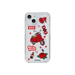 BOOGIE WOOGIE ブギウギ オーロラケース for iPhone 13 Red BW22000i13RD
