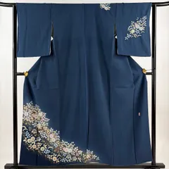 桐屋翠山工房謹製辻ヶ花付下げやまと落款入丈160.5裄65cmやまとAG25 付下げ 身丈165.5cm 裄丈68.5cm L 袷 翠山工房 やまと 落款