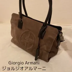 ジョルジオアルマーニ ハンドバッグ ロゴ型押し 通学用 通勤用 A4サイズ収納可のサムネイル