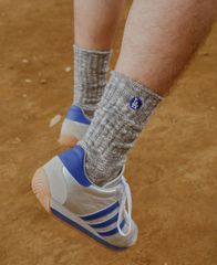 MLB×ROSTER SOX LOS ANGELES DODGERS SOCKS【WHITE/BLACK/GRAY】 (25～27cm)(ロスターソックス 通販 メンズ 男性 ソックス 靴下  ロサンゼルス ドジャース ロゴ ワンポイント メジャーリーグ)
