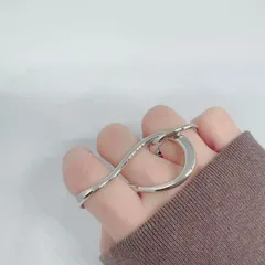 blanc iris ジュエリーダブルフィンガーリングWG k10 試着のみ