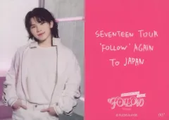 【中古】コレクションカード(男性) 007：SEVENTEEN/ウジ(WOOZI)/「SEVENTEEN TOUR ’FOLLOW’ AGAIN TO JAPAN」フォトカード
