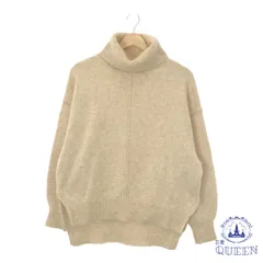 ☆美品☆ H&M エイチアンドエム トップス セーター タートルネック カジュアル 長袖 レディース ベージュ XS 901-14046 送料無料 古着