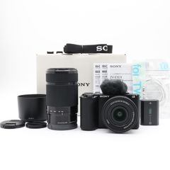 ＜未使用品＞SONY ZV-E10M2 ブラック｜ダブルズームレンズキット｜VLOGCAMシリーズ最新モデル｜SELP1650＋SEL55210付属｜4K動画対応×APS-Cミラーレス