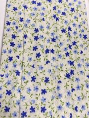 ハンドメイド＊バイアス18＊白地にブルーの小花柄