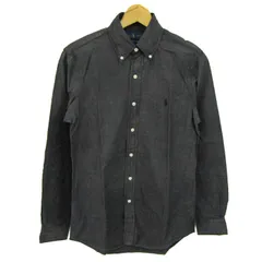 ラルフローレン 長袖シャツ トップス クラシックフィット ボタンダウン メンズ XSサイズ ブラック RALPH LAUREN 【中古】