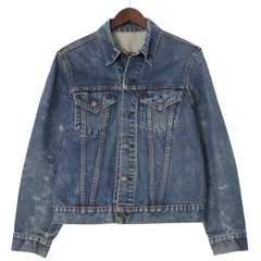 60年代 Levi's リーバイス 70505 デニムトラッカージャケット ヴィンテージ ビッグE ブルー (メンズ 38相当) 中古 古着 A2914