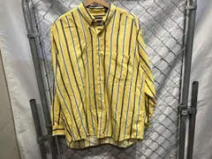 OLD GAP size L ストライプ 長袖シャツ イエロー オールドギャップ 