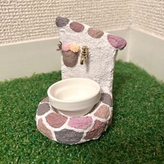 爬虫類　お水入れ　ピンク