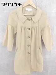◇ ◎ JILLSTUART ジル スチュアート ベルト付き 七分袖 コート サイズM キャメル系 レディース 【中古】 【1002800499212】