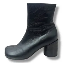 サイズ41 MM6 Maison Margiela アナトミックショートブーツ黒 Maison Margiela エムエム 6 メゾンマルジェラ MM6 ブーツ