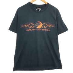 古着 00年代 ハーレーダビッドソン Harley-Davidson 鷲柄 イーグル柄 モーターサイクル バイクTシャツ メンズL相当/eaa466202