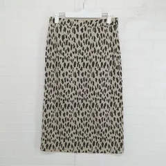 ◇ ◎ Vipoa タグ付き 豹柄 レオパード ロング タイト ナロー スカート サイズL ベージュ系 ブラウン系 レディース E  【1304100017371】