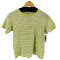 クレージュ courreges フロントロゴ刺繍 ボーダーカットソー レディース JPN：40 