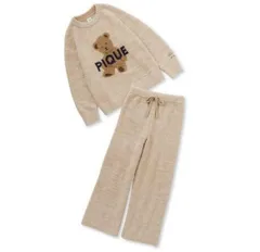 gelato pique パウダーメランジベアジャガードプルオーバー&ロングパンツSET