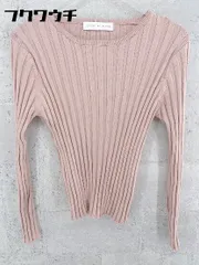 ◇ SENSE OF PLACE センスオブプレイス URBAN RESEARCH リブ 長袖 ニット セーター サイズFREE ピンク レディース 【中古】 【1002800746958】