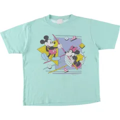 古着 MICKEY MOUSE MINNIE MOUSE ミッキーマウス ミニーマウス キャラクタープリントTシャツ レディースM相当 ヴィンテージ/eaa568289